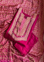 Pink Ajrakh Dress Suit