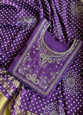 Purple Bandhani Dress Suit