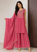 Peach Bloom Indo-Western 3 piece  Set