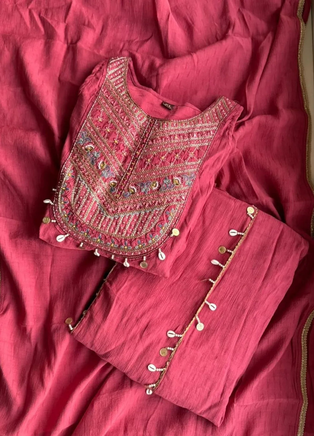 Peach Bloom Indo-Western 3 piece  Set