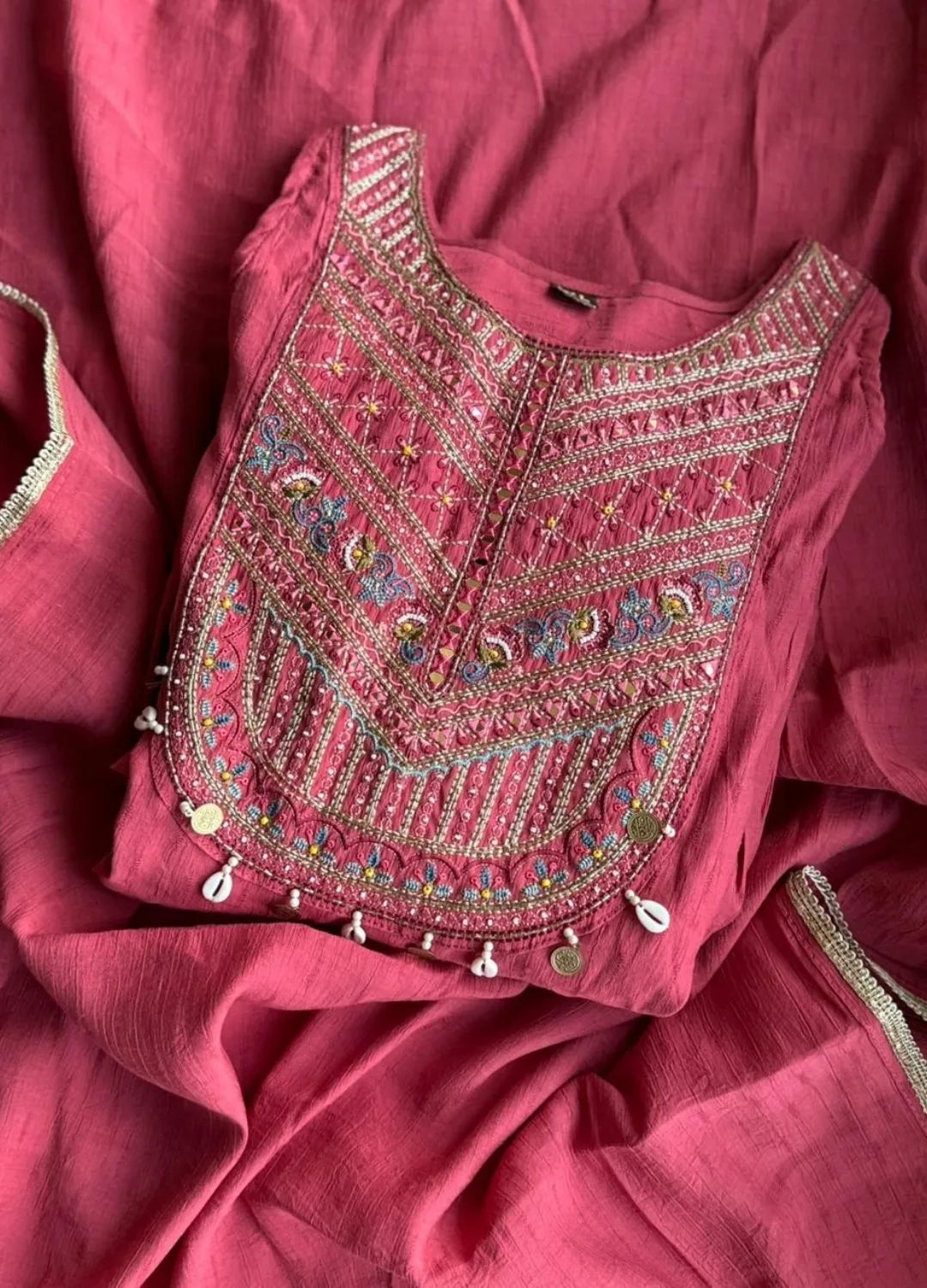 Peach Bloom Indo-Western 3 piece  Set