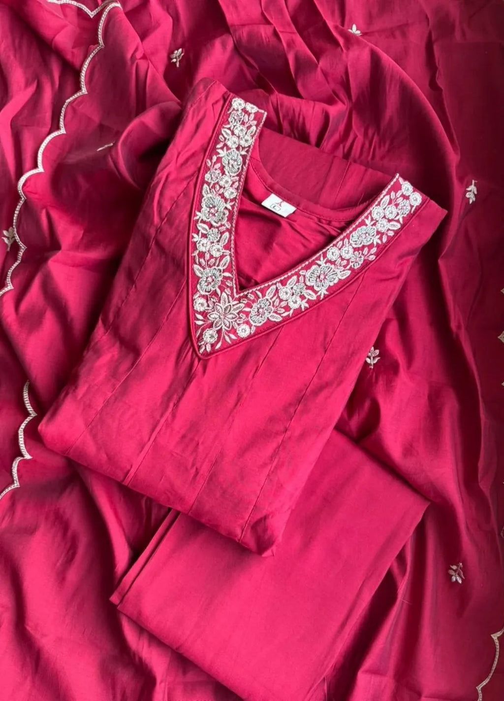Red Anarkali Dress Suit