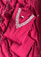 Red Anarkali Dress Suit