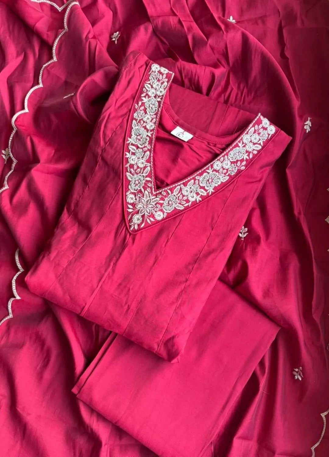 Red Anarkali Dress Suit
