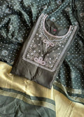 Olive Green Bandhani Dress Suit